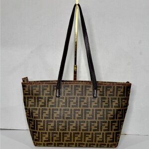Auth FENDI Monogram Tote bag